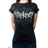 SLIPKNOT - Logo Star Diamante - čierne dámske tričko