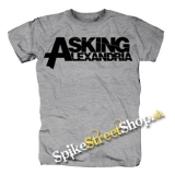 ASKING ALEXANDRIA - Logo - sivé pánske tričko
