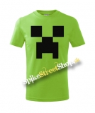 MINECRAFT - Creeper - zelené chlapčenské tričko vo farbe APPLE GREEN