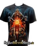 GOTHIC COLLECTION - Skeleton Rider 2 - čierne pánske tričko