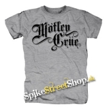 MOTLEY CRUE - Logo - sivé pánske tričko