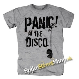 PANIC AT THE DISCO - Logo - sivé pánske tričko