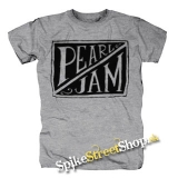 PEARL JAM - Logo - sivé pánske tričko