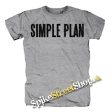 SIMPLE PLAN - Logo - sivé pánske tričko