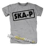 SKA-P - Logo - sivé pánske tričko