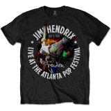 JIMI HENDRIX - Atlanta Pop Festival 1970 - čierne pánske tričko