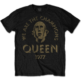 QUEEN - We Are The Champions - čierne pánske tričko