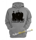 COLDPLAY - Logo & Band - šedá pánska mikina