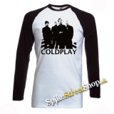 COLDPLAY - Logo & Band - pánske tričko s dlhými rukávmi