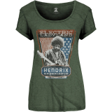 JIMI HENDRIX - Electric Ladyland - zelené dámske tričko