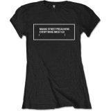 MANIC STREET PREACHERS - Everything Must Go Monochrome - čierne dámske tričko