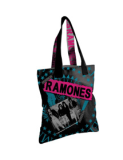 RAMONES - Tote Bag Seal And Band - taška cez plece (Výpredaj)
