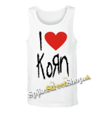 I LOVE KORN - Mens Vest Tank Top - biele