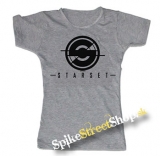 STARSET - Logo - šedé dámske tričko