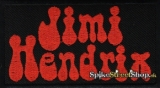 JIMI HENDRIX - Red Logo - nažehlovacia nášivka