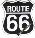ROUTE 66 - B&W Logo - nažehlovacia nášivka
