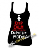 KEEP CALM AND LISTEN TO DEPECHE MODE - Ladies Vest Top