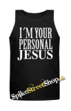 I´M YOUR PERSONAL JESUS - Mens Vest Tank Top - čierne