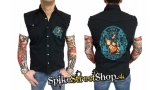 BIKER COLLECTION - Revelation Worker Shirt - čierna rifľová vesta