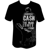 JOHNNY CASH - Man Comes Around - čierne pánske tričko
