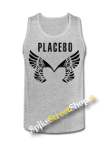 PLACEBO - Wings Logo - Mens Vest Tank Top - šedé