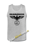 RAMMSTEIN - Eagle - Mens Vest Tank Top - šedé