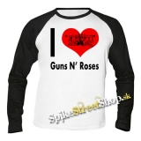 I LOVE GUNS N ROSES - pánske tričko s dlhými rukávmi