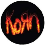 KORN - Ohnivé logo - odznak