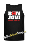 BON JOVI - Have A Nice Day - Mens Vest Tank Top - čierne