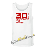 30 SECONDS TO MARS - Red Big Logo - Mens Vest Tank Top - biele