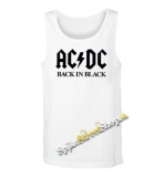 AC/DC - Back In Black - Mens Vest Tank Top - biele
