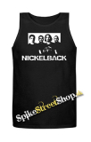 NICKELBACK - Logo & Band - Mens Vest Tank Top - čierne