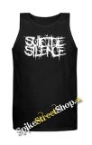 SUICIDE SILENCE - White Logo - Mens Vest Tank Top - čierne