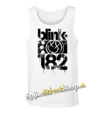 BLINK 182 - Three Bars - Mens Vest Tank Top - biele