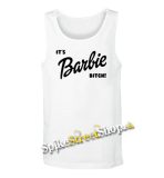 IT´S BARBIE BITCH - Logo - Mens Vest Tank Top - biele
