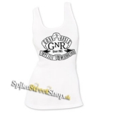 GUNS N ROSES - Appetite Slogan - Ladies Vest Top - biele