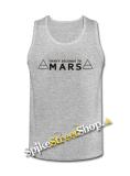 30 SECONDS TO MARS - Logo - Mens Vest Tank Top - šedé