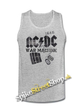 AC/DC - War Machine - Mens Vest Tank Top - šedé