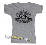 GUNS N ROSES - Appetite Slogan - šedé dámske tričko