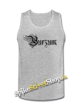 BURZUM - Logo - Mens Vest Tank Top - šedé