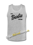 IT´S BARBIE BITCH - Logo - Mens Vest Tank Top - šedé