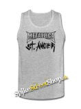 METALLICA - St. Anger - Mens Vest Tank Top - šedé