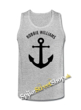 ROBBIE WILLIAMS - Anchor - Mens Vest Tank Top - šedé
