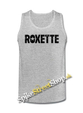 ROXETTE - Logo - Mens Vest Tank Top - šedé