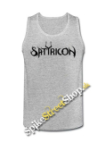 SATYRICON - Logo - Mens Vest Tank Top - šedé