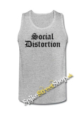 SOCIAL DISTORION - 2 - Mens Vest Tank Top - šedé