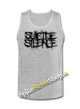 SUICIDE SILENCE - Logo - Mens Vest Tank Top - šedé