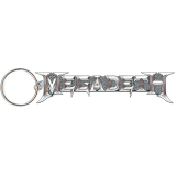 MEGADETH - Grey Logo - kovový prívesok na kľúče