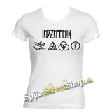 LED ZEPPELIN - Logo - biele dámske tričko