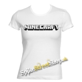 MINECRAFT - Logo - biele dámske tričko